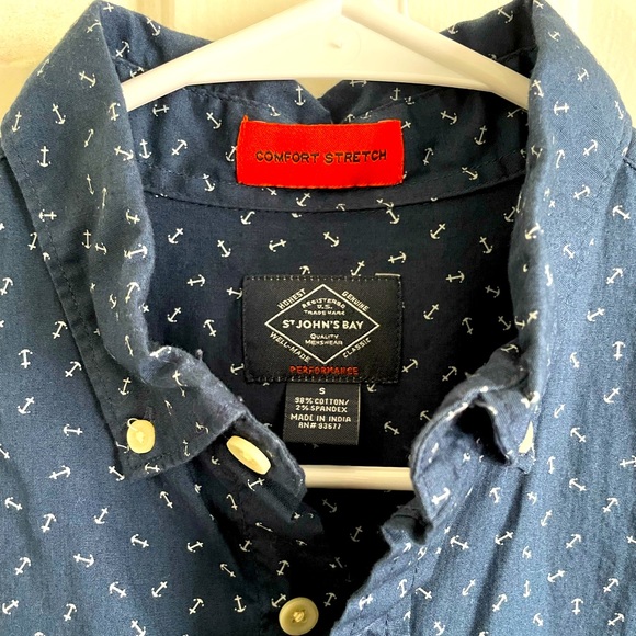 St John’s Bay Comfort Stretch Oxford - Small - Picture 3 of 4